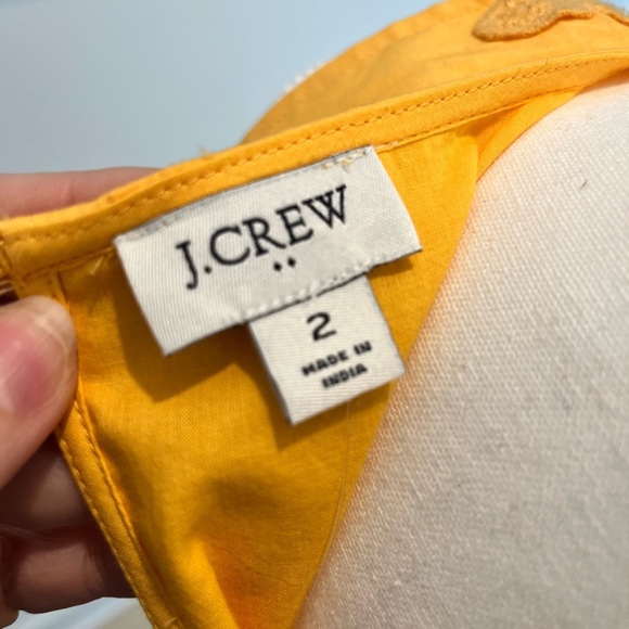 J. Crew Pineapple Mini Dress cotton lined keyhole back size 2 pockets - Picture 11 of 14